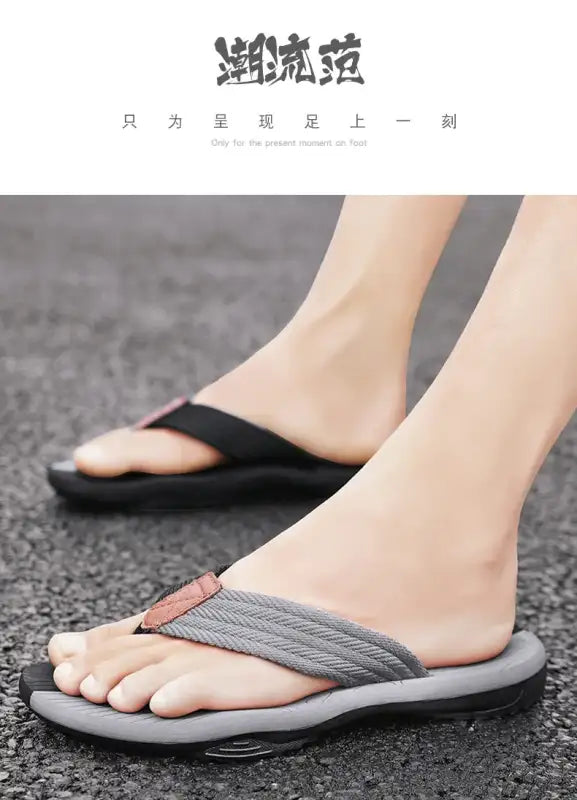 Slippers Men Summer New Casual Flip Flops Men’s Sandals Wear Anti-skid Beach Sandal Shoe Slipper
