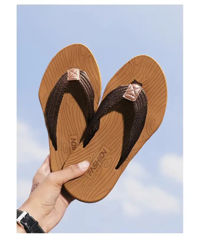 Slippers Men Summer New Casual Flip Flops Men’s Sandals Wear Anti-skid Beach Sandal Shoe Slipper
