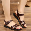 Women’s Mum Sandals Summer New Solid Colour Comfortable Shoes Open Toe Non-slip Lightweight Slippers Sandalias Feminino