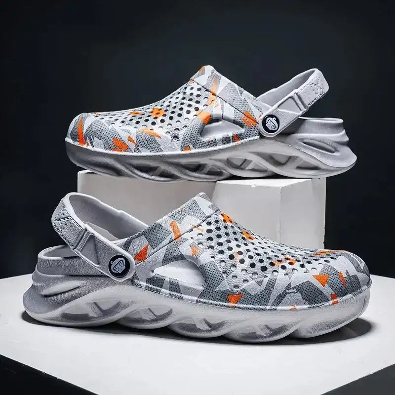 Comfy Gray Clogs for Garden Platform Fun