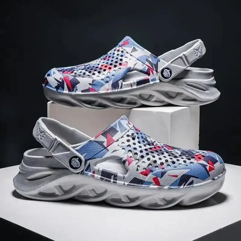 Comfy Gray Clogs for Garden Platform Fun