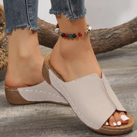 Summer Women Shoes Sandals Open Toe Ladies Shoes Slip On Women Shoe Wedge Women’s Shoes Beach Women Slippers Female