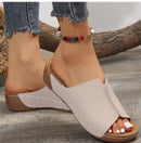 Summer Women Shoes Sandals Open Toe Ladies Shoes Slip On Women Shoe Wedge Women’s Shoes Beach Women Slippers Female