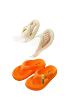 Fashionable flip-flops.