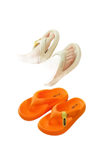 Fashionable flip-flops.