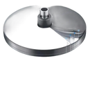 Layered metal disc with central cylinder.