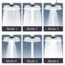 Shower head with multiple spray modes.