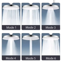 Shower head with multiple spray modes.