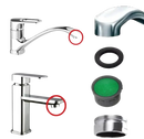 Faucet aerator replacement parts.