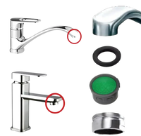 Faucet aerator replacement parts.