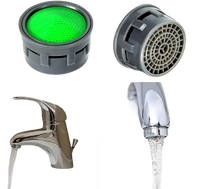 Faucet aerators and faucets.