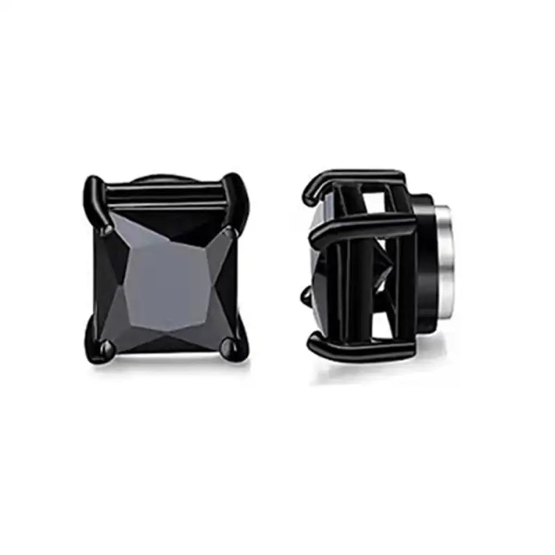 Sweet 6mm Black Steel Studs