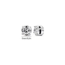 Korean Chic Stainless Steel Clip-On Earrings - 5mm Steel Round 1 Pair