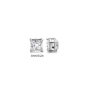 Korean Chic Stainless Steel Clip-On Earrings - 5mm Steel Square 1 Pair