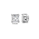 Korean Chic Stainless Steel Clip-On Earrings - 7mm Steel Square 1 Pair