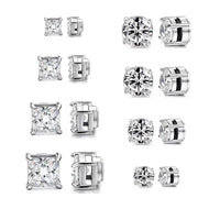 Korean Chic Stainless Steel Clip-On Earrings - Steel Color 1Set