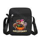 Black messenger bag.