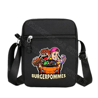 Black messenger bag.