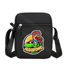 Black messenger bag.