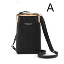 Lychee Diag Shoulder Bag - BlackA