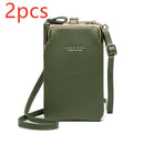 Lychee Diag Shoulder Bag - Green2pcs