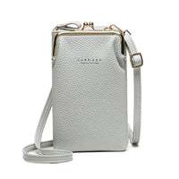 Lychee Diag Shoulder Bag - Grey
