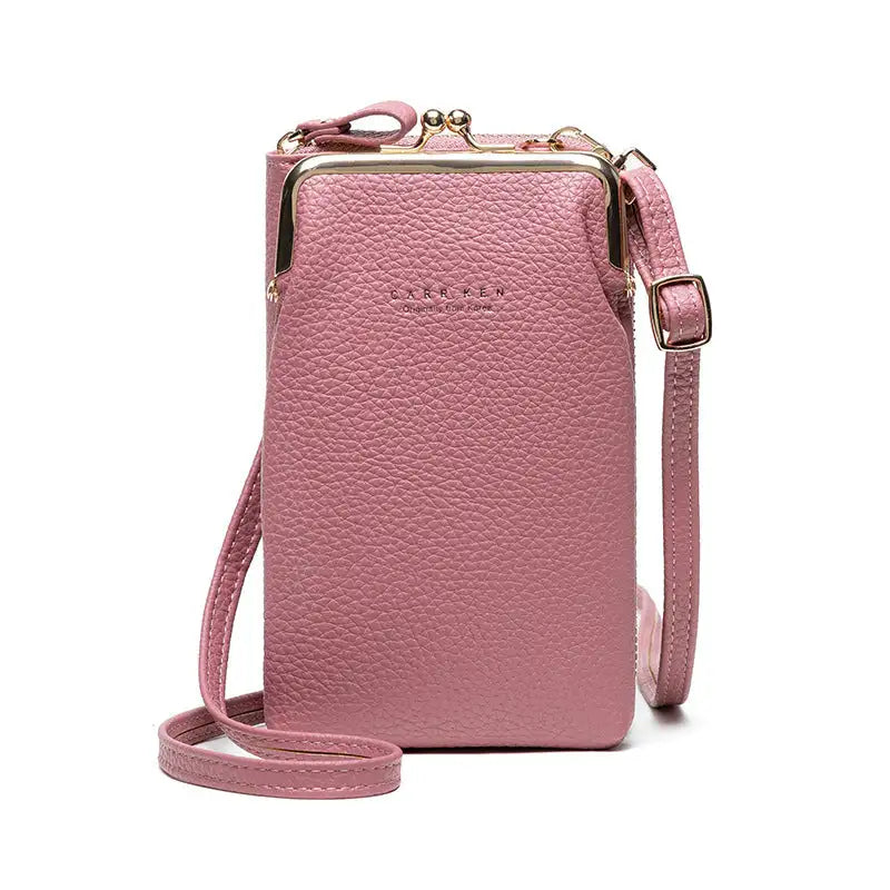 Lychee Diag Shoulder Bag - Light Purple