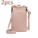 Lychee Diag Shoulder Bag - Pink2pcs