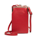 Lychee Diag Shoulder Bag - Red