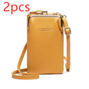 Lychee Diag Shoulder Bag - Yellow2pcs