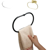 Oval towel ring.