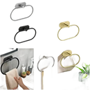 Oval towel ring holders in various finishes.