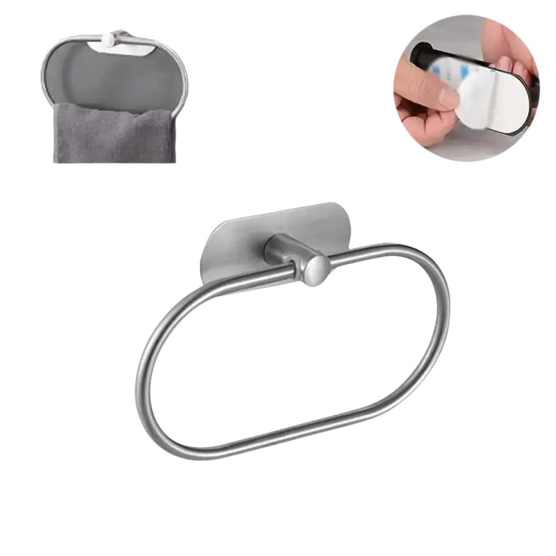 Silver Towel Holder