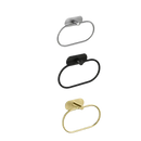 Three towel rings with dimensions.