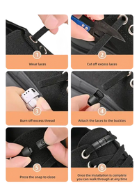 Shoelace installation guide.
