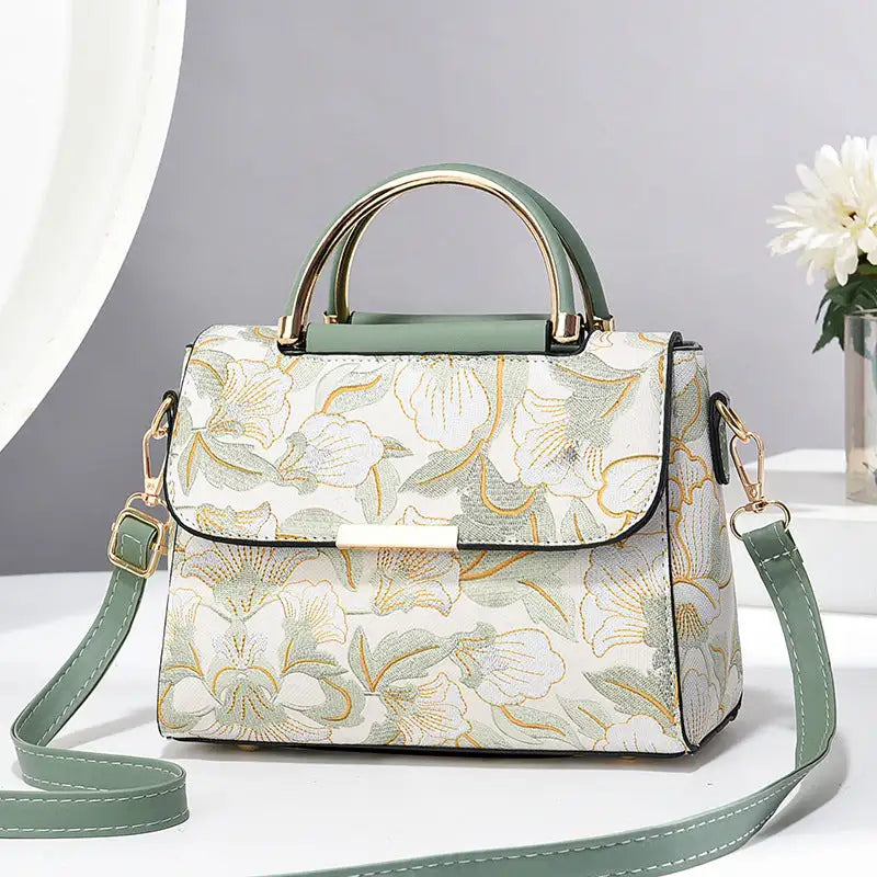 Sweet Chinese Style Printed Shoulder Messenger Bag