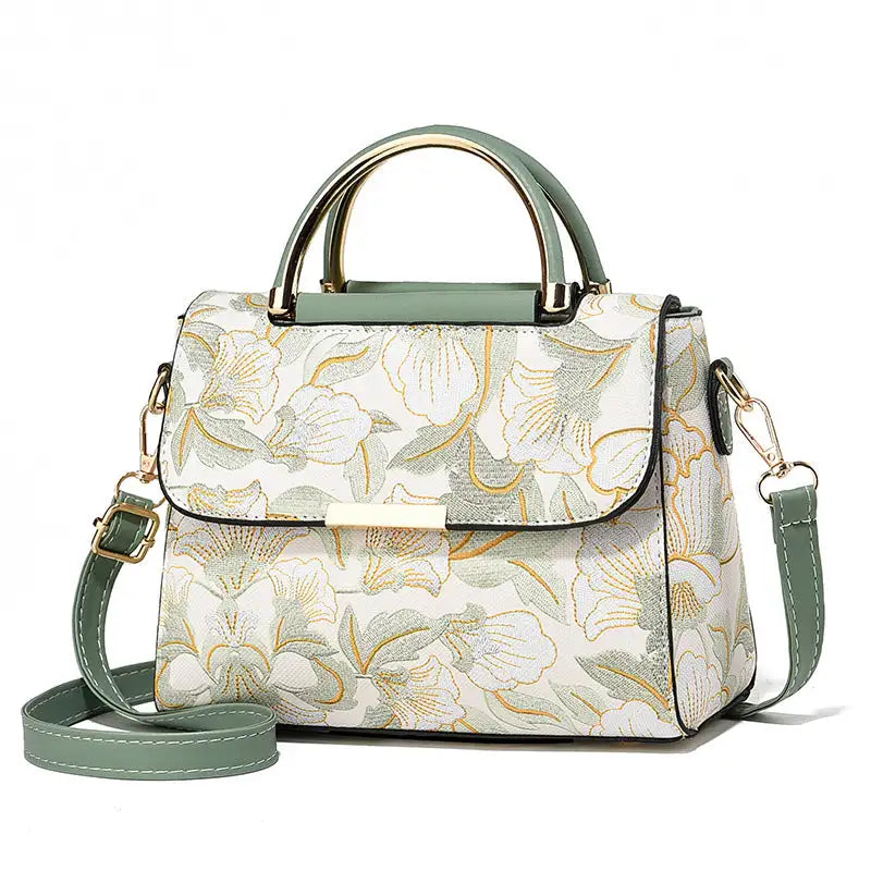 Sweet Chinese Style Printed Shoulder Messenger Bag