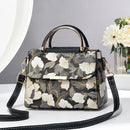 Chic Chinese Print Shoulder Bag for Women - Black / 23cmX11cmX18cm
