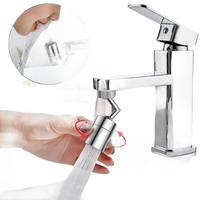 Rotating faucet aerator.