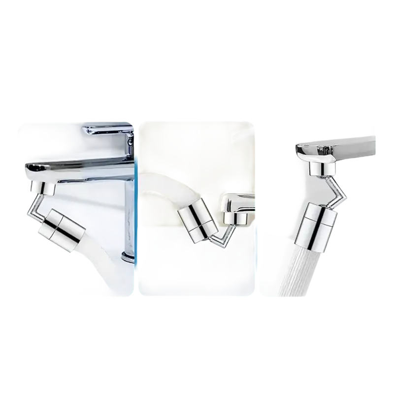 Rotating faucet extender.