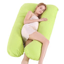 Maternity Dream U-Pillow: Summer Sleep Support - Green