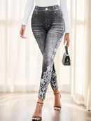 Printed Denim Dreams - Grey / 2XL