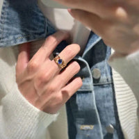 Retro Charm Ring - X023 / Adjustable Opening
