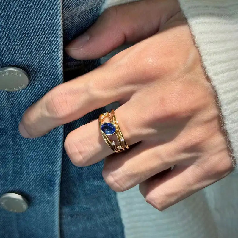 Retro Charm Ring - X023 / Adjustable Opening