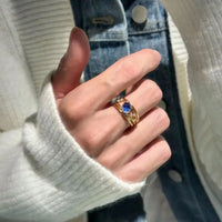 Retro Charm Ring - X023 / Adjustable Opening