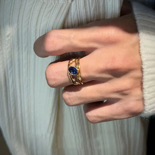 Retro Charm Ring - X023 / Adjustable Opening