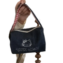 Denim Hello Kitty handbag.