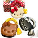 Hello Kitty themed handbags.