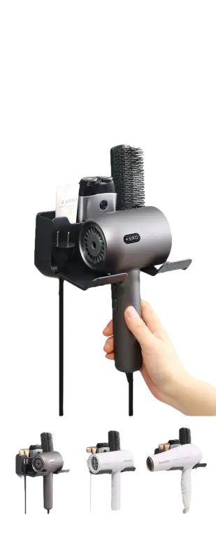 Hair dryer shelf.