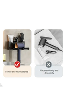 Hair dryer storage comparison.